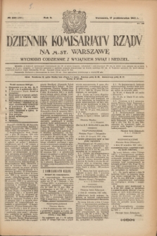 Dziennik Komisarjatu Rządu na M. St. Warszawę.R.2, № 234 (17 października 1921) = № 361