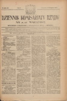 Dziennik Komisarjatu Rządu na M. St. Warszawę.R.2, № 259 (16 listopada 1921) = № 386