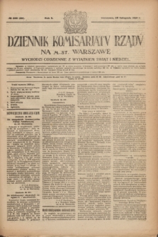 Dziennik Komisarjatu Rządu na M. St. Warszawę.R.2, № 269 (28 listopada 1921) = № 396
