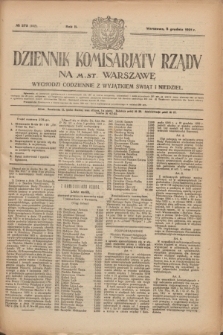 Dziennik Komisarjatu Rządu na M. St. Warszawę.R.2, № 275 (5 grudnia 1921) = № 402