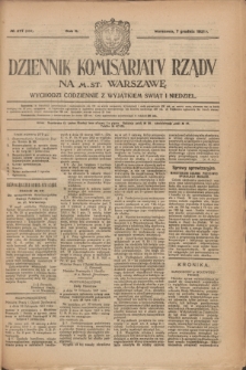 Dziennik Komisarjatu Rządu na M. St. Warszawę.R.2, № 277 (7 grudnia 1921) = № 404