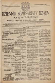 Dziennik Komisarjatu Rządu na M. St. Warszawę.R.3, № 3 (4 stycznia 1922) = № 335