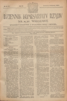 Dziennik Komisarjatu Rządu na M. St. Warszawę.R.3, № 10 (13 stycznia 1922) = № 342