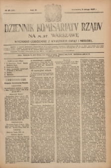 Dziennik Komisarjatu Rządu na M. St. Warszawę.R.3, № 32 (9 lutego 1922) = № 364