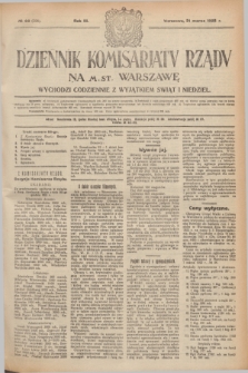 Dziennik Komisarjatu Rządu na M. St. Warszawę.R.3, № 66 (21 marca 1922) = № 398