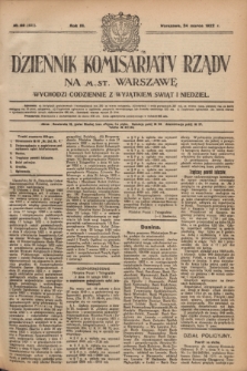 Dziennik Komisarjatu Rządu na M. St. Warszawę.R.3, № 69 (24 marca 1922) = № 401