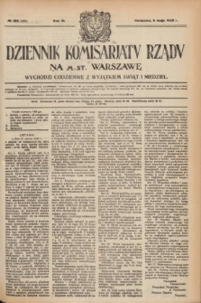 Dziennik Komisarjatu Rządu na M. St. Warszawę.R.3, № 102 (9 maja 1922) = № 434