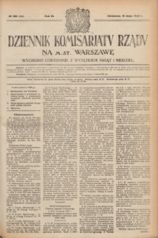 Dziennik Komisarjatu Rządu na M. St. Warszawę.R.3, № 108 (16 maja 1922) = № 440