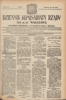 Dziennik Komisarjatu Rządu na M. St. Warszawę.R.3, № 113 (22 maja 1922) = № 445