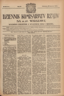 Dziennik Komisarjatu Rządu na M. St. Warszawę.R.3, № 135 (20 czerwca 1922) = № 467