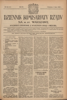 Dziennik Komisarjatu Rządu na M. St. Warszawę.R.3, № 146 (4 lipca 1922) = № 478