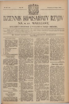 Dziennik Komisarjatu Rządu na M. St. Warszawę.R.3, № 157 (17 lipca 1922) = № 489