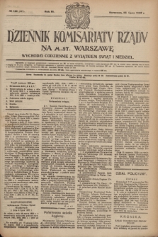 Dziennik Komisarjatu Rządu na M. St. Warszawę.R.3, № 165 (26 lipca 1922) = № 497
