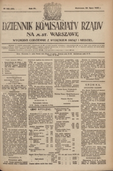 Dziennik Komisarjatu Rządu na M. St. Warszawę.R.3, № 168 (29 lipca 1922) = № 500