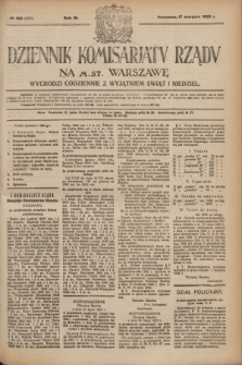 Dziennik Komisarjatu Rządu na M. St. Warszawę.R.3, № 183 (17 sierpnia 1922) = № 515