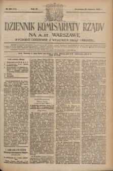 Dziennik Komisarjatu Rządu na M. St. Warszawę.R.3, № 186 (21 sierpnia 1922) = № 518