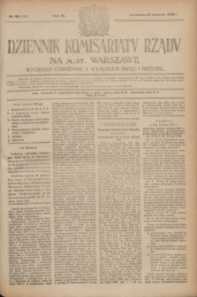 Dziennik Komisarjatu Rządu na M. St. Warszawę.R.3, № 190 (25 sierpnia 1922) = № 522