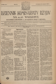 Dziennik Komisarjatu Rządu na M. St. Warszawę.R.3, № 194 (30 sierpnia 1922) = № 526
