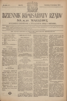 Dziennik Komisarjatu Rządu na M. St. Warszawę.R.3, № 205 (13 września 1922) = № 537