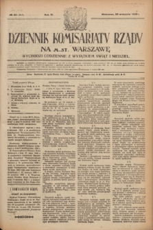 Dziennik Komisarjatu Rządu na M. St. Warszawę.R.3, № 211 (20 września 1922) = № 543