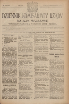 Dziennik Komisarjatu Rządu na M. St. Warszawę.R.3, № 237 (20 października 1922) = № 569