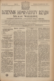 Dziennik Komisarjatu Rządu na M. St. Warszawę.R.3, № 241 (25 października 1922) = № 573