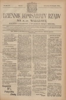Dziennik Komisarjatu Rządu na M. St. Warszawę.R.3, № 265 (23 listopada 1922) = № 597