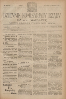 Dziennik Komisarjatu Rządu na M. St. Warszawę.R.3, № 266 (24 listopada 1922) = № 598