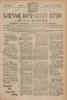 Dziennik Komisarjatu Rządu na M. St. Warszawę.R.3, № 267 (25 listopada 1922) = № 599