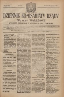 Dziennik Komisarjatu Rządu na M. St. Warszawę.R.3, № 280 (12 grudnia 1922) = № 612