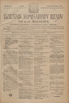 Dziennik Komisarjatu Rządu na M. St. Warszawę.R.3, № 293 (30 grudnia 1922) = № 625