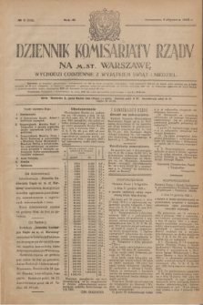 Dziennik Komisarjatu Rządu na M. St. Warszawę.R.4, № 3 (4 stycznia 1923) = № 628