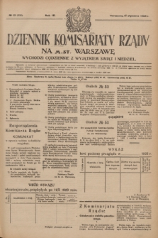 Dziennik Komisarjatu Rządu na M. St. Warszawę.R.4, № 13 (17 stycznia 1923) = № 638