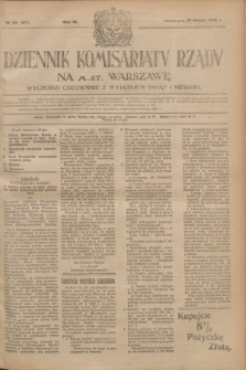 Dziennik Komisarjatu Rządu na M. St. Warszawę.R.4, № 42 (21 lutego 1923) = № 667