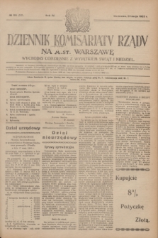 Dziennik Komisarjatu Rządu na M. St. Warszawę.R.4, № 112 (23 maja 1923) = № 737