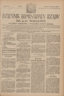 Dziennik Komisarjatu Rządu na M. St. Warszawę.R.4, № 125 (8 czerwca 1923) = № 749