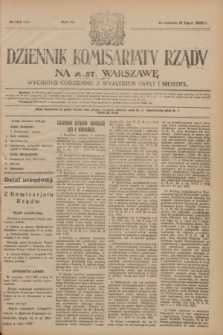 Dziennik Komisarjatu Rządu na M. St. Warszawę.R.4, № 159 (19 lipca 1923) = № 783