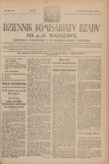 Dziennik Komisarjatu Rządu na M. St. Warszawę.R.4, № 161 (21 lipca 1923) = № 785