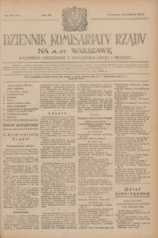 Dziennik Komisarjatu Rządu na M. St. Warszawę.R.4, № 186 (21 sierpnia 1923) = № 810