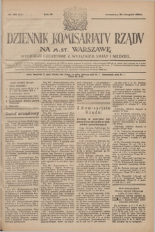 Dziennik Komisarjatu Rządu na M. St. Warszawę.R.4, № 192 (28 sierpnia 1923) = № 816