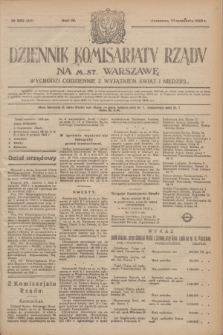 Dziennik Komisarjatu Rządu na M. St. Warszawę.R.4, № 202 (10 września 1923) = № 826