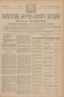 Dziennik Komisarjatu Rządu na M. St. Warszawę.R.4, № 222 (3 października 1923) = № 846