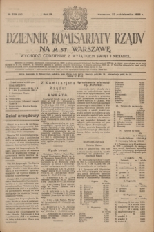 Dziennik Komisarjatu Rządu na M. St. Warszawę.R.4, № 239 (23 października 1923) = № 863