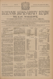 Dziennik Komisarjatu Rządu na M. St. Warszawę.R.4, № 240 (24 października 1923) = № 864