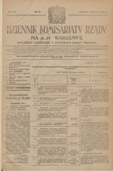 Dziennik Komisarjatu Rządu na M. St. Warszawę.R.5, nr 4 (5 stycznia 1924) = nr