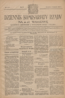 Dziennik Komisarjatu Rządu na M. St. Warszawę.R.5, № 6 (8 stycznia 1924) = № 923