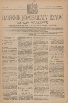 Dziennik Komisarjatu Rządu na M. St. Warszawę.R.5, № 9 (11 stycznia 1924) = № 926