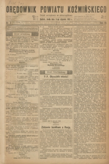 Orędownik Powiatu Koźmińskiego. R.35, nr 3 (11 stycznia 1922)