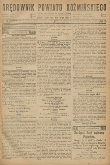 Orędownik Powiatu Koźmińskiego. R.35, nr 11 (8 lutego 1922)