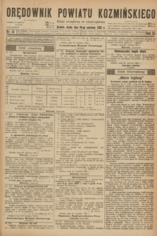 Orędownik Powiatu Koźmińskiego. R.35, nr 51 (28 czerwca 1922)